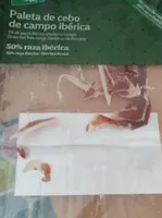 Paleta de cebo de campo iberico