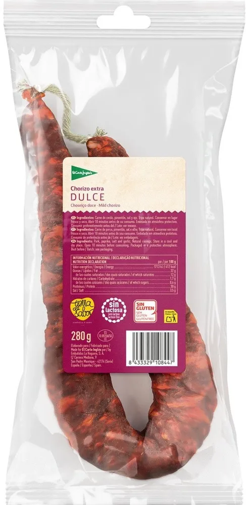 Chorizo dulce extra