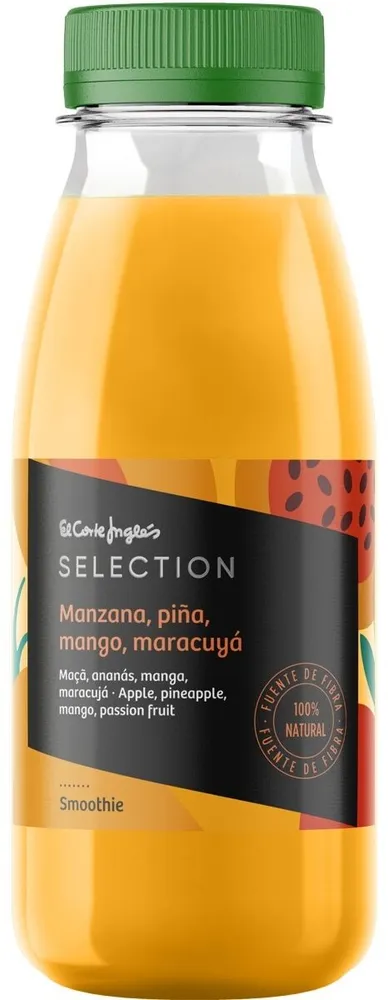 Smoothie manzana, piña, mango y maracuyá