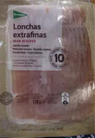 Jamon curado lonchas extrafinas