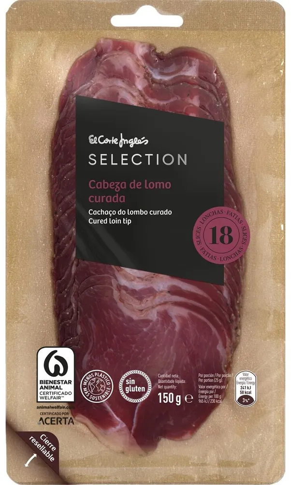 Cabeza de lomo curada