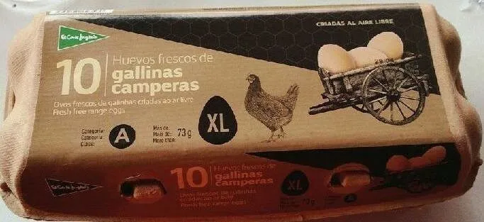 Huevos frescos de gallinas camperas XL