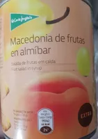 Macedonia de frutas en almíbar