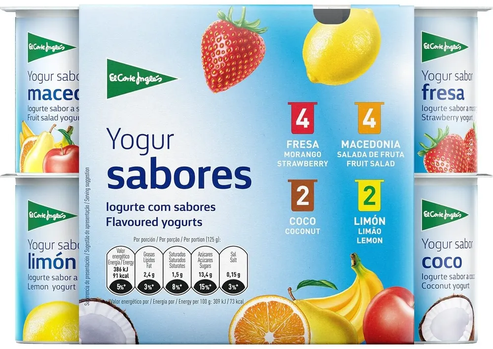 Yogures de sabores