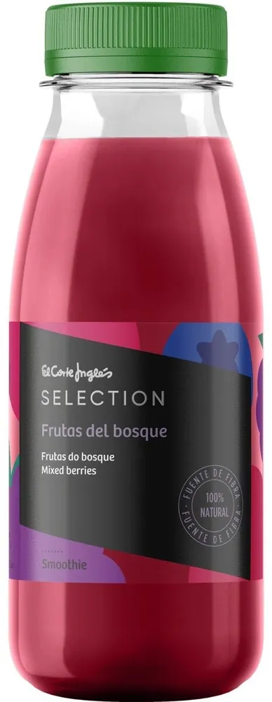 Smoothie de manzana y frutas del bosque