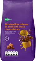 Almohadillas rellenas de crema de cacao con avellanas