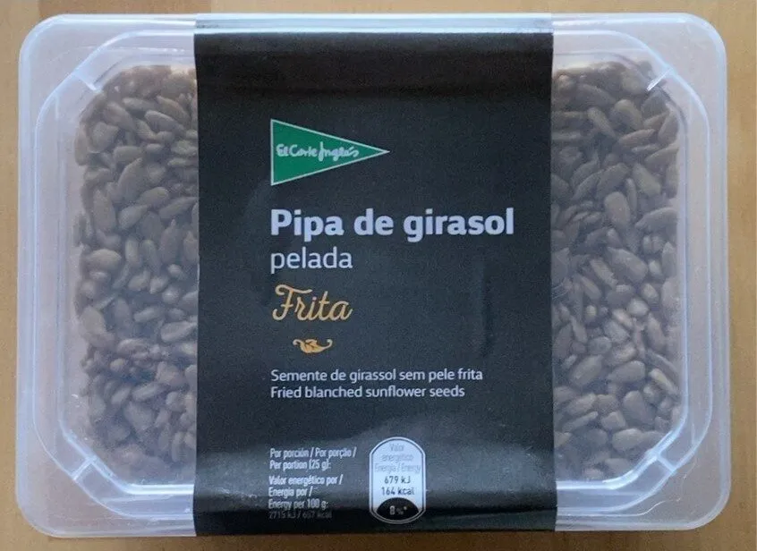 Pipa de girasol pelada