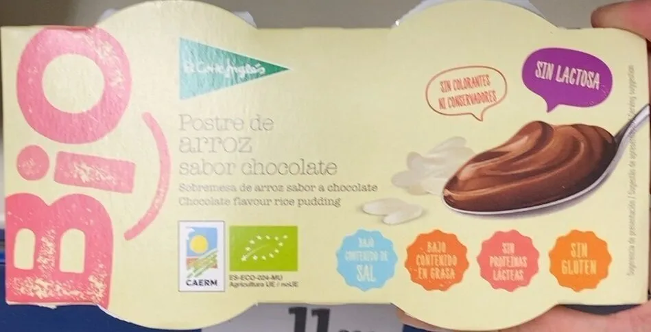 Postre de arroz con chocolate