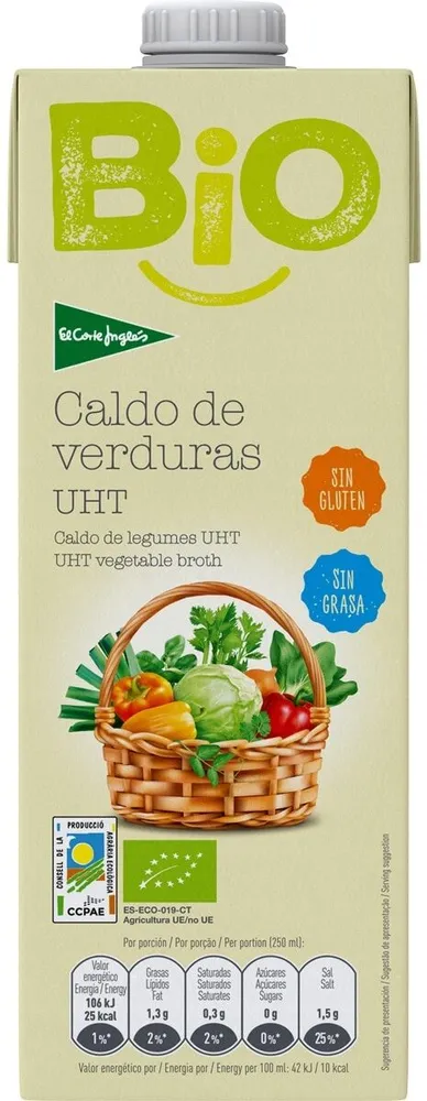 Caldo de verduras UHT BIO