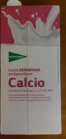 Leche desnatado enriquecida en calcio