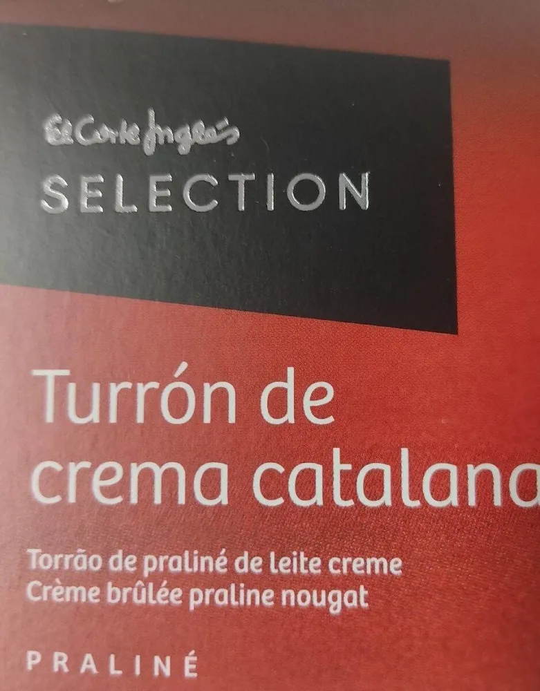 Turrón de crema catalana