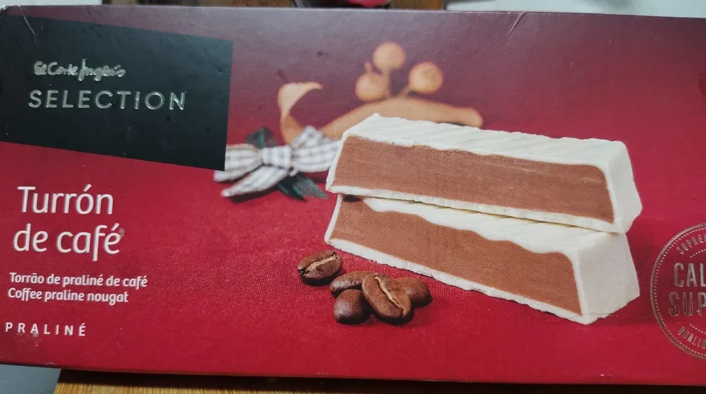 Turrón de café praliné