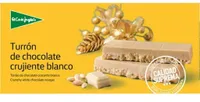 Turrón de chocolate crujiente blanco