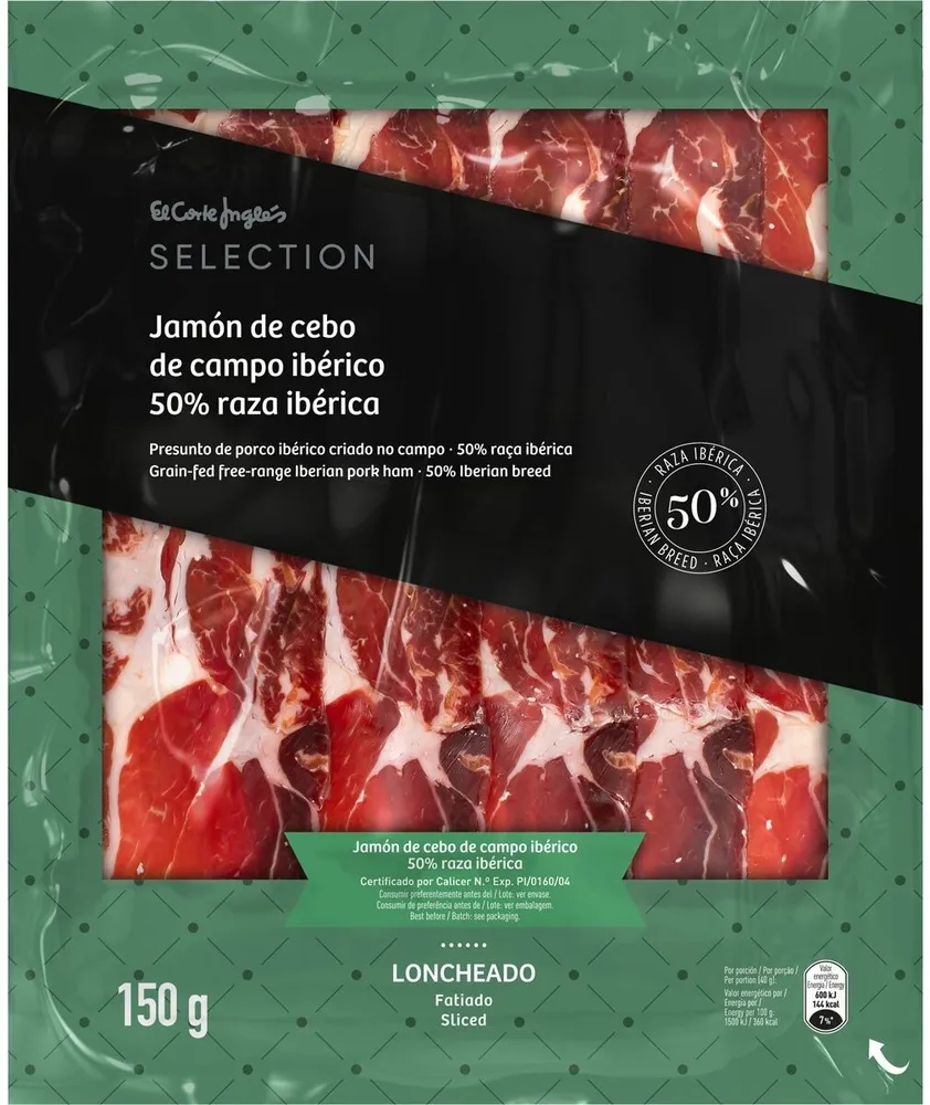 Jamón de cebo de campo ibérico 50% de raza ibérica