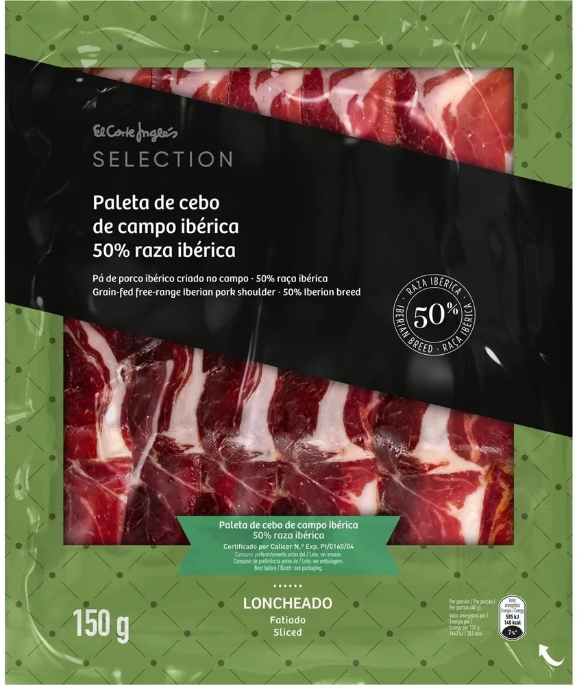Paleta de cebo de campo ibérica 50%