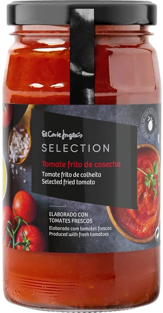 Tomate frito cosecha con aceite de oliva