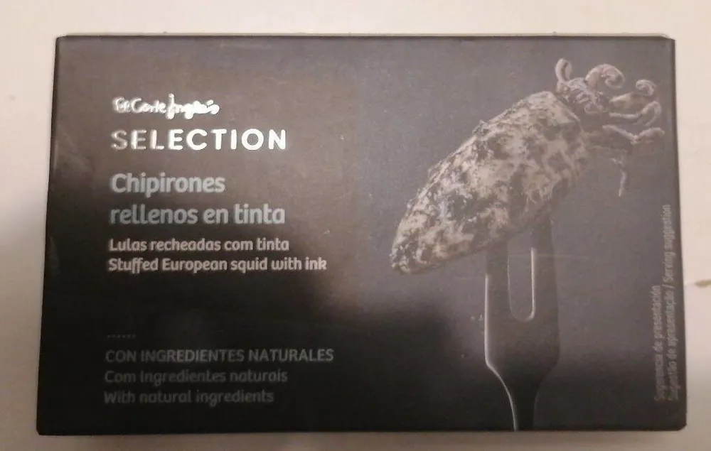 Selection Chipirones rellenos en tinta