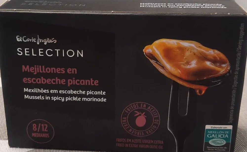 Mejillones en escabeche picante
