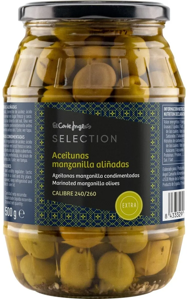 Aceitunas manzanilla aliñadas