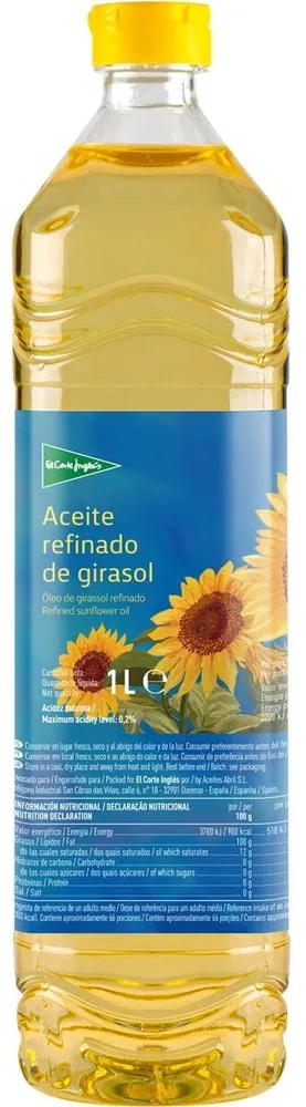 Aceite refinado de girasol