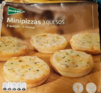Minipizzas 3 quesos