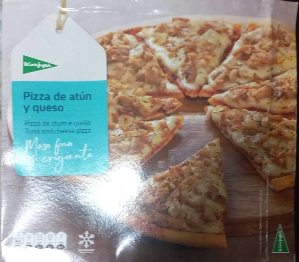Pizza de atún y queso