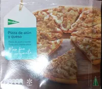 Pizza de atún y queso