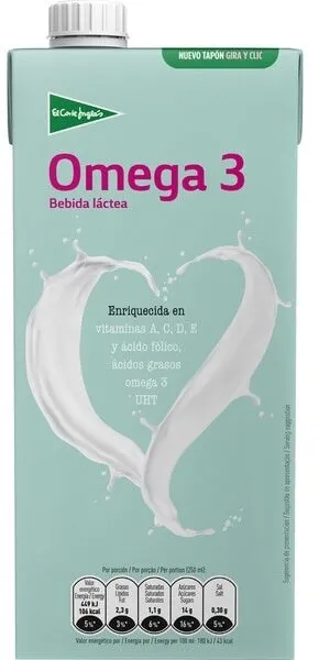 Bebida láctea con omega 3