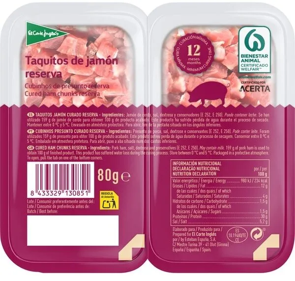 Taquitos de jamón reserva