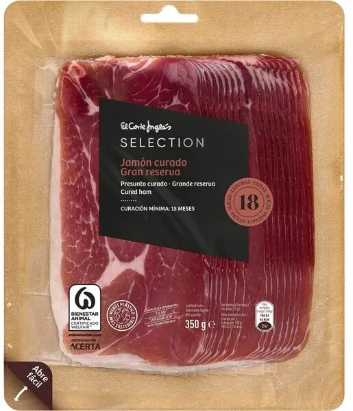 Jamon curado gran reserva 15 meses