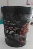 Helado de chocolate con chocolate belga