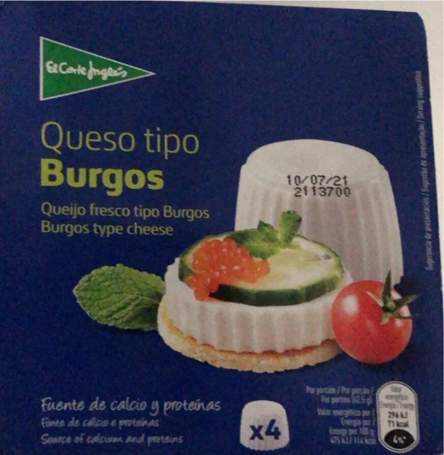 Queso tipo Burgos