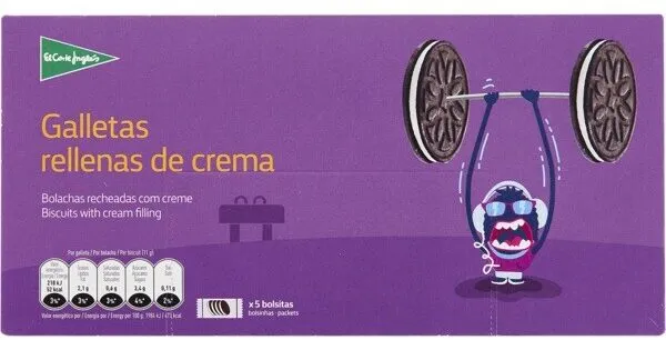 Galletas rellenas de crema