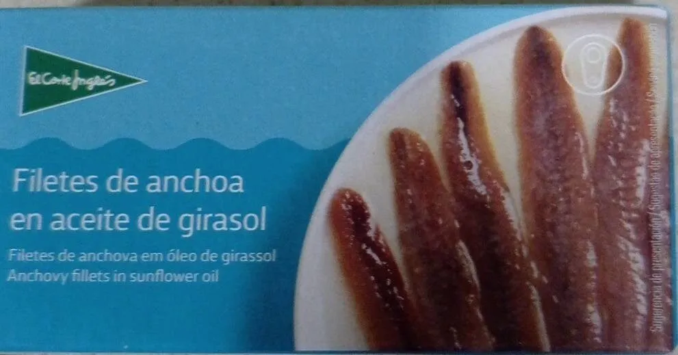 Filetes de anchoa en aceite de girasol