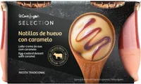 Natillas de huevo con caramelo