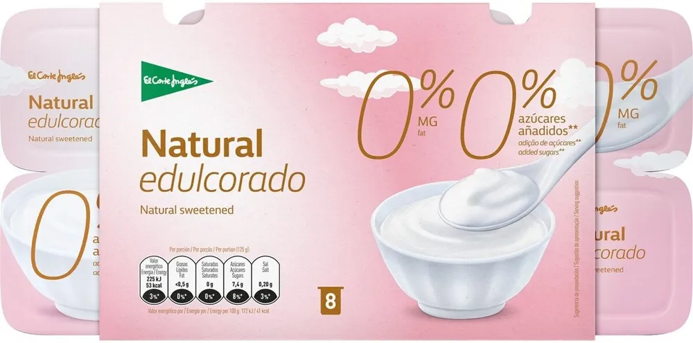 Yogurt natural edulcorado