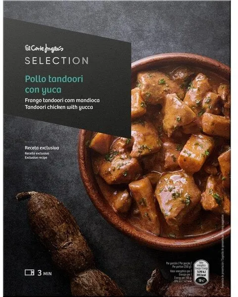 Pollo Tandoori con yuca