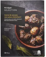 Carne de vacuno con salsa chimichurri