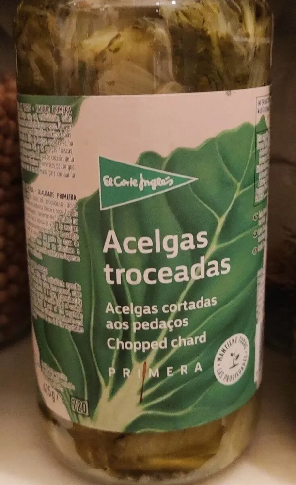Acelgas troceadas