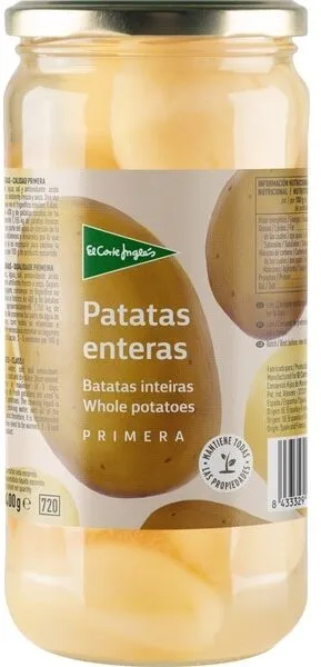 Patatas enteras