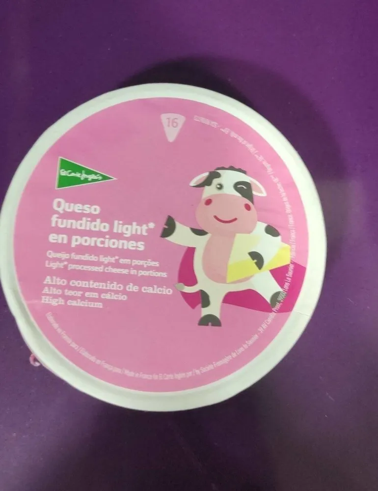 Queso fundido light en porciones