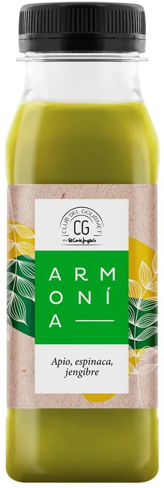 Zumo Armonía de apio, espinaca y jengibre Club del Gourmet