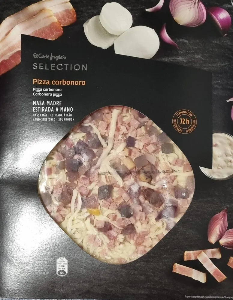Pizza carbonara