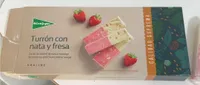 Turron con nata y fresa