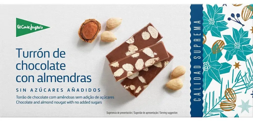 Turron chocolate almendras
