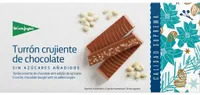 Turrón crujiente de chocolate