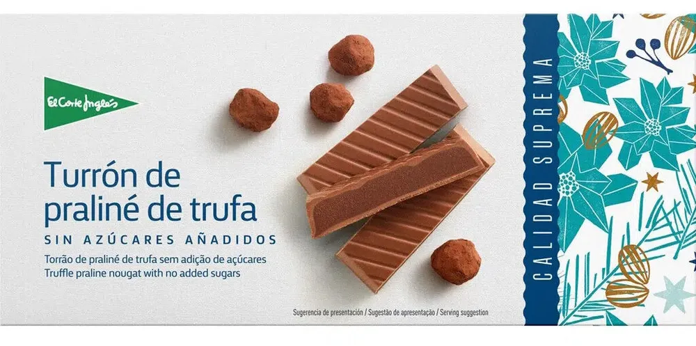 Turrón de praliné de trufa