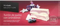 Turrón de queso con arándanos