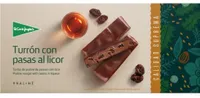 Turrón de pasas al licor