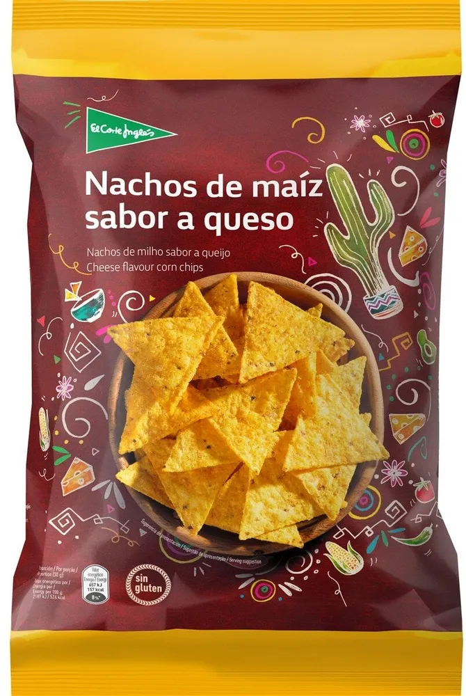 Nachos de maiz sabor queso